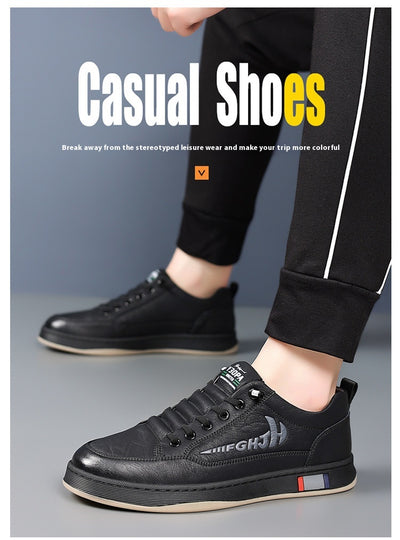 Zapatos de Cuero Casual Transpirables para Hombre - Diseño Versátil - Image 27