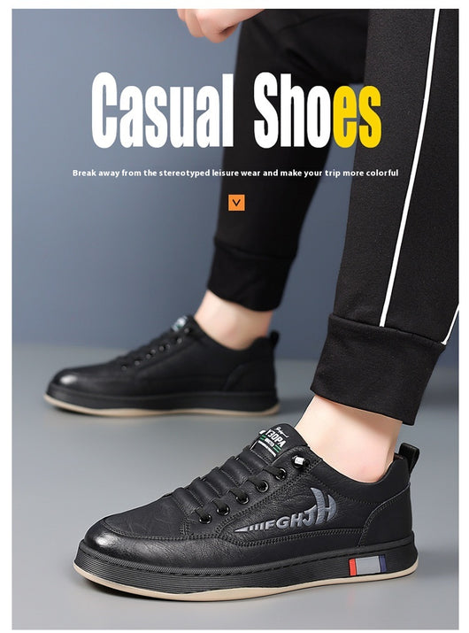Zapatos de Cuero Casual Transpirables para Hombre - Diseño Versátil - Image 27