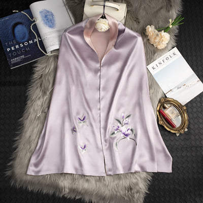 Pañuelo de Seda Bordado Estilo Cheongsam para Mujer - Image 5