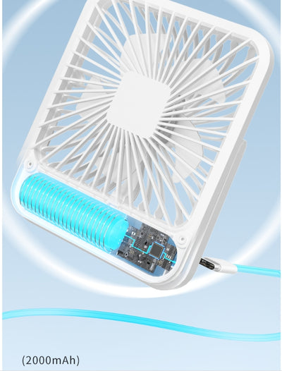 Ventilador de Escritorio Portátil Recargable USB Ultrasilencioso - Image 13
