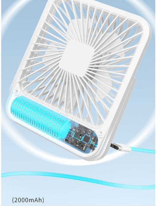 Ventilador de Escritorio Portátil Recargable USB Ultrasilencioso - Image 13