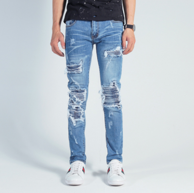 Pantalones Vaqueros Slim Corte Europeo para Hombre
