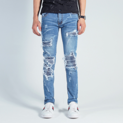 Pantalones Vaqueros Slim Corte Europeo para Hombre
