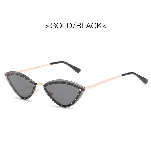 Gafas de Sol Cat Eye Triangulares sin Marco para Mujer - Image 3