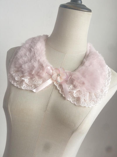 Blusa Versátil con Encaje y Cuello de Pelaje Adorable - Image 12