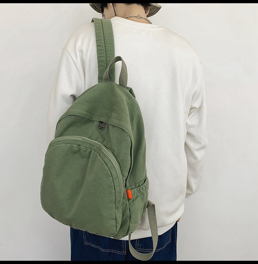 Mochila de Lona Lavada para Viajes y Uso Diario - Image 16