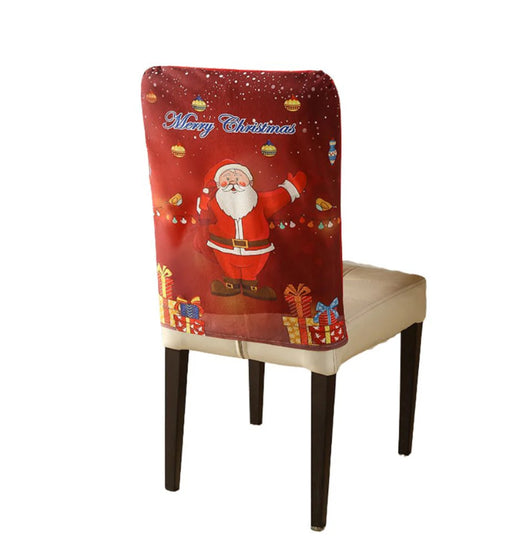 Funda de Silla Navideña Estampado Cartoon Tela Suave - Image 13
