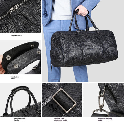 Bolso para Hombre con Diseño Embosado Retro - Image 5