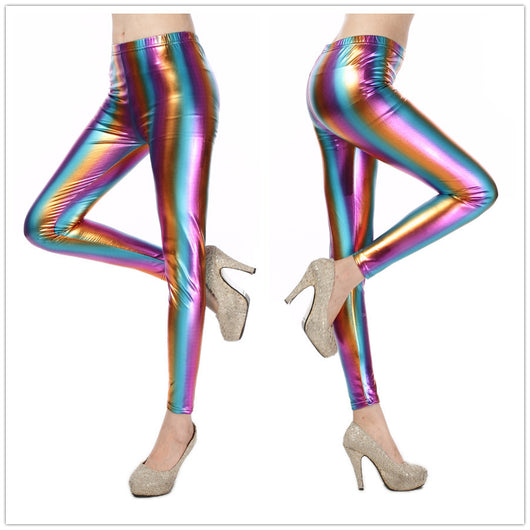 Leggings de Cuero Sintético con Efecto Degradado Láser - Image 13