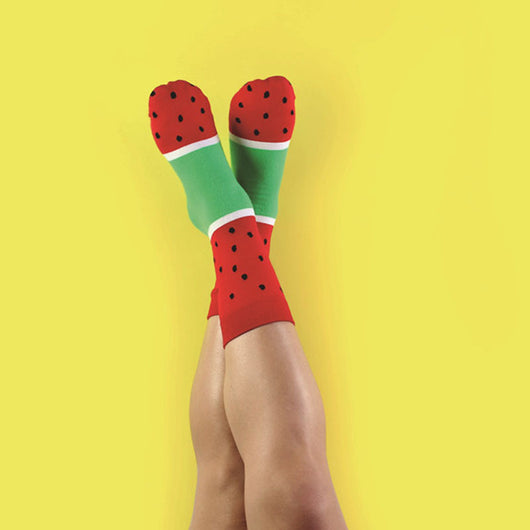 Calcetines para Parejas Frutas Tropicales - Sandía, Piña y Chocolate - Image 9