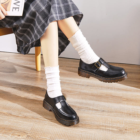 Zapatos Mary Jane Plataforma Punta Redonda con Hebilla Ajustable - Image 11
