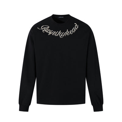 Sudadera con Capucha Pesada de Letras Perladas para Parejas - Image 6