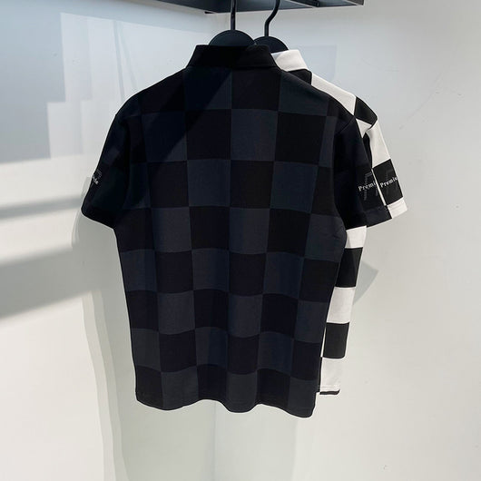Polo Cuadriculado de Manga Corta para Hombre - Comodidad de Verano - Image 10