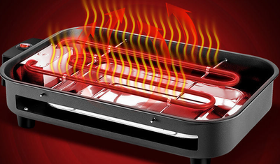 Horno Eléctrico Cuadrado para Asados sin Humo con Placa de Acero al Carbono - Image 6