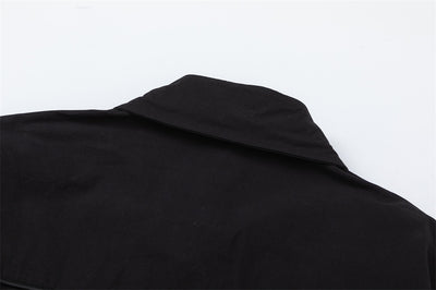 Camisa Suelta con Cierre de Presión y Solapa - Abrigo Primavera Otoño - Image 9