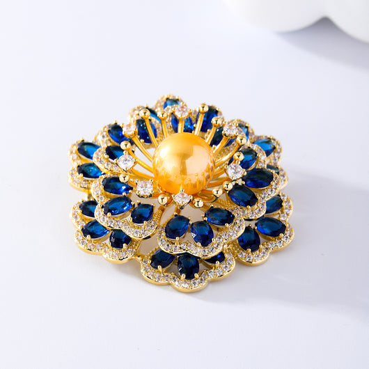Broche Floral de Lujo - Prendedor Begonia para Mujer - Image 8