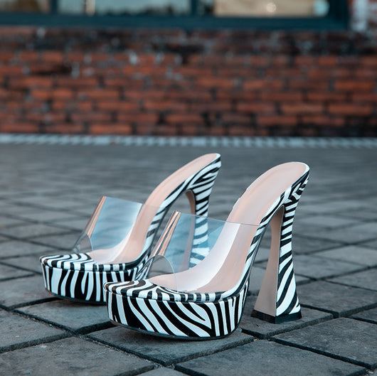 Sandalias de Tacón Alto Transparentes Boca de Pez en Colores Pastel - Image 17