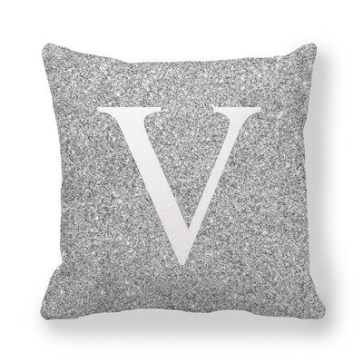 Funda de Almohada Gris con Letras Encriptadas - Tela Melocotón Premium - Image 23