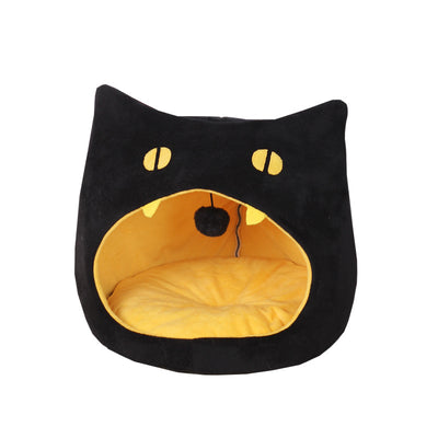 Cama Cálida para Gatos en Forma de Gatito - Casa Acogedora para Mascotas Pequeñas