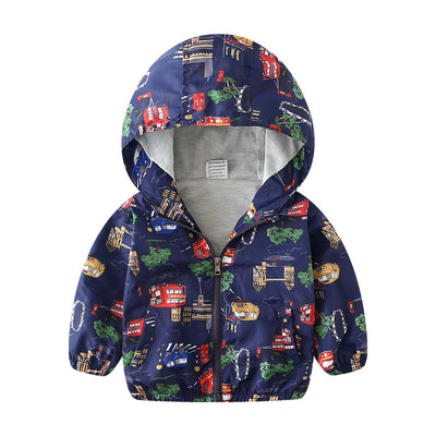 Chaqueta Cortaviento Infantil con Estampado de Aviones - Image 9