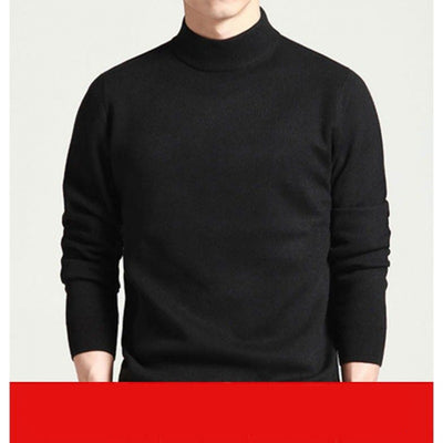 Suéter Coreano Slim Fit Cuello Medio Grueso para Jóvenes - Image 3