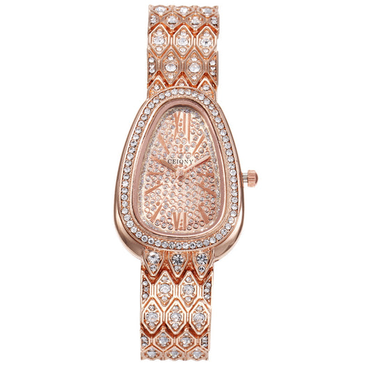 Reloj de Acero con Cadena Brillante y Diamantes Incrustados - Image 16