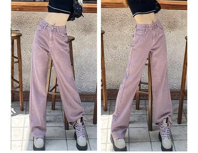 Pantalones Morados Ajustados Cintura Alta Reductores para Mujer - Image 7