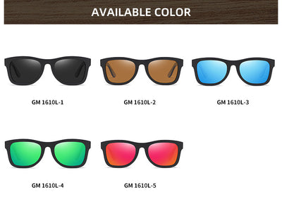 Gafas de Bambú con Marco Negro Texturizado y Patillas Estampadas - Image 23