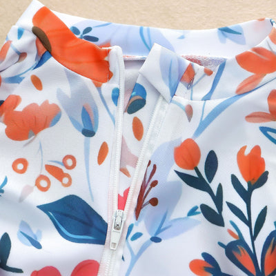 Traje de Baño Estampado Flores para Niña - Image 11