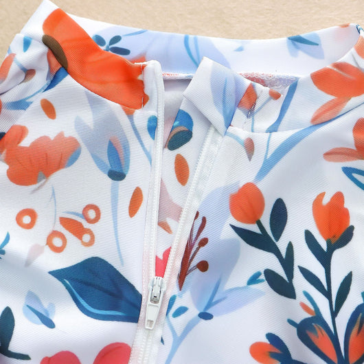 Traje de Baño Estampado Flores para Niña - Image 11