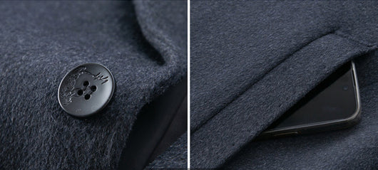 Abrigo Tipo Trinchera de Lana para Hombre - Estilo Ejecutivo - Image 16