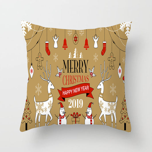 Funda de Cojín Navideño con Personajes de Caricatura - Diseño Europeo y Americano - Image 8