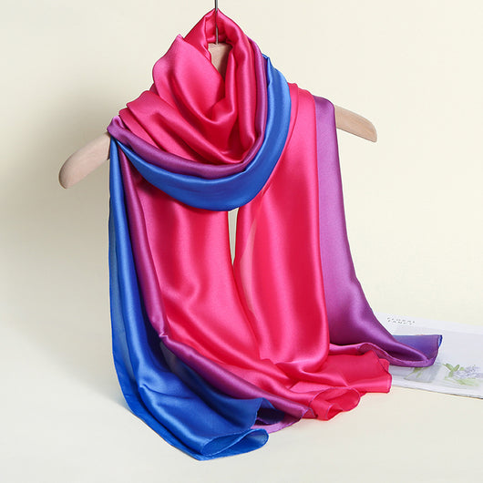 Pañuelo de Seda con Degradado de Colores para Mujer - Image 33