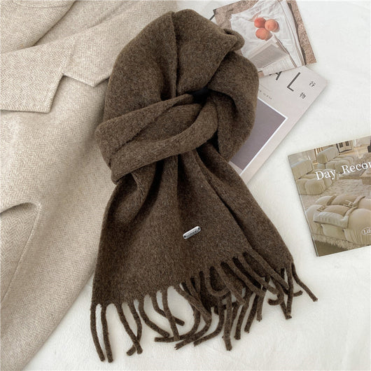 Bufanda Retro de Invierno Premium Multiuso Color Sólido - Image 5