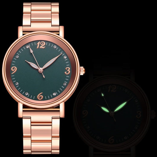 Reloj de Cuarzo Casual Elegante con Banda de Acero Inoxidable - Image 3