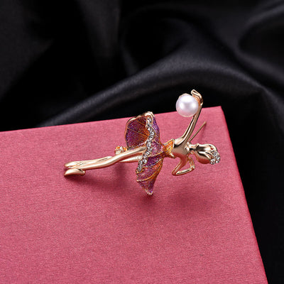 Broche Bailarina de Aleación con Diamantes - Diseño Creativo y Elegante - Image 10