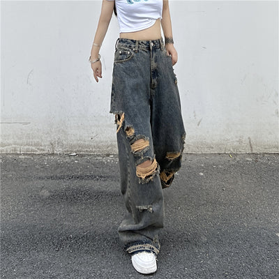 Jeans Rotos Estilo Harajuku para la Calle - Image 3