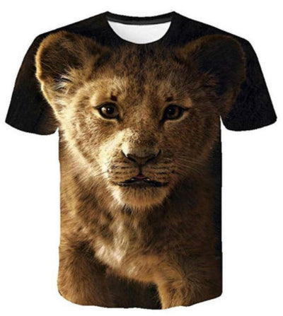 Camiseta Estampado 3D Águila, Lobo y León - Image 13