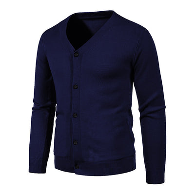 Cardigan de Punto para Hombre - Suéter V-Neck Moderno y Versátil - Image 6