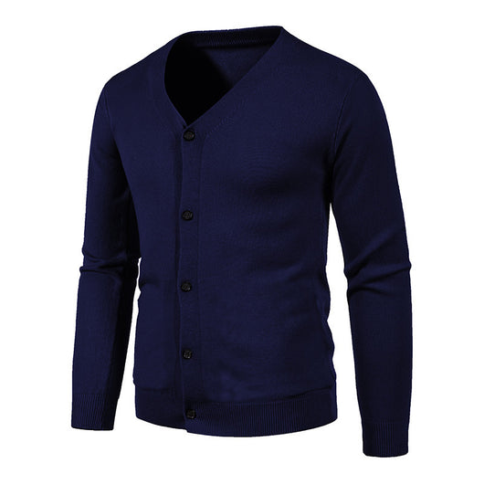Cardigan de Punto para Hombre - Suéter V-Neck Moderno y Versátil - Image 6