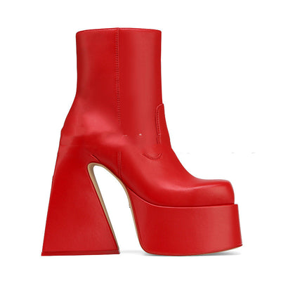 Zapatos Mujer Tacón Cuadrado Grueso Estilo Clásico - Image 7