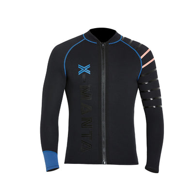 Chaqueta térmica acolchada de manga larga para natación invernal - Image 3