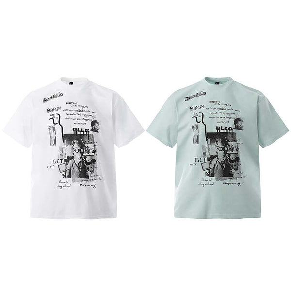 Playera Oversize de Manga Corta con Estampado de Letras - Estilo Urbano Versátil