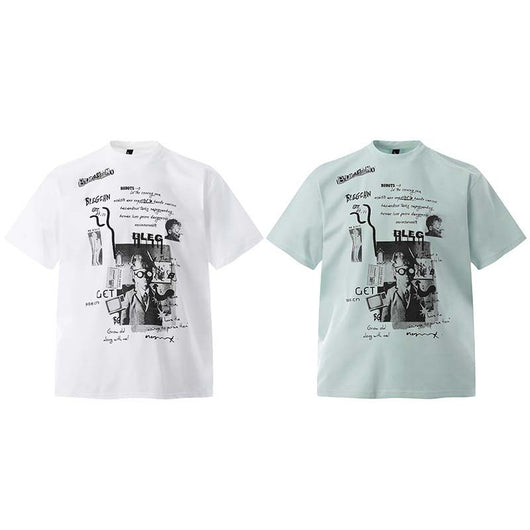 Playera Oversize de Manga Corta con Estampado de Letras - Estilo Urbano Versátil