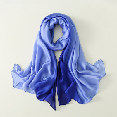 Pañuelo de Seda con Degradado de Colores para Mujer - Image 41