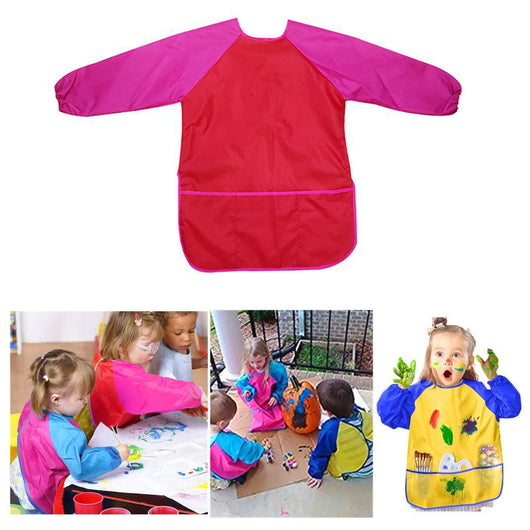Delantal Infantil Impermeable para Pintar con Mangas Largas