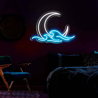 Lámpara Neon Luna para Habitación Infantil - Luz Nocturna Cálida - Image 2