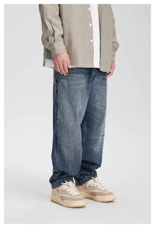Jeans Rectos Holgados Lavados para Primavera - Versátiles y Cómodos - Image 15