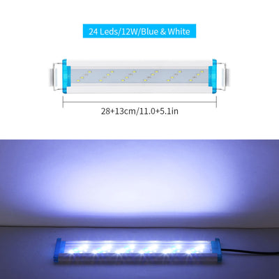 Lámpara LED Ultra Delgada para Acuario - Luz Blanca y Azul - Image 4