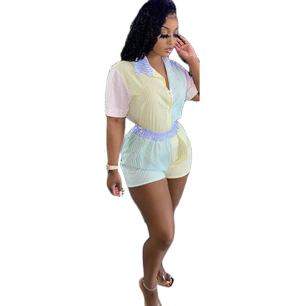 Conjunto Ejecutivo Femenino con Costuras a Rayas - Image 3